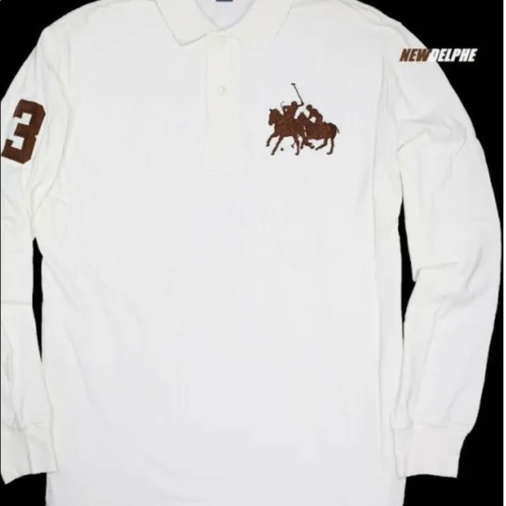 Vintage Ralph Lauren “Double Match” long sleeve polo shirt